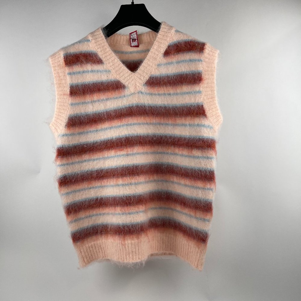 Autumn Hues Striped Knit Vest